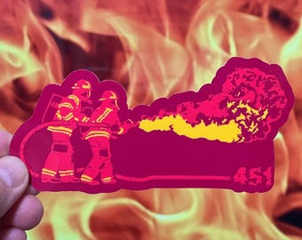 Fahrenheit 451 Literary Sticker