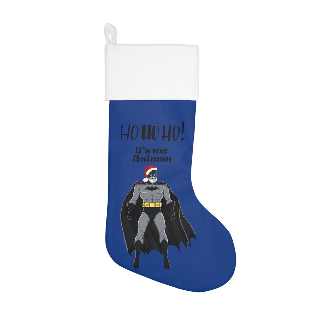 Batman Christmas Stocking Batman Holiday Stocking Batman Etsy batman-christmas-stocking-batman-holiday-stocking-batman-etsy