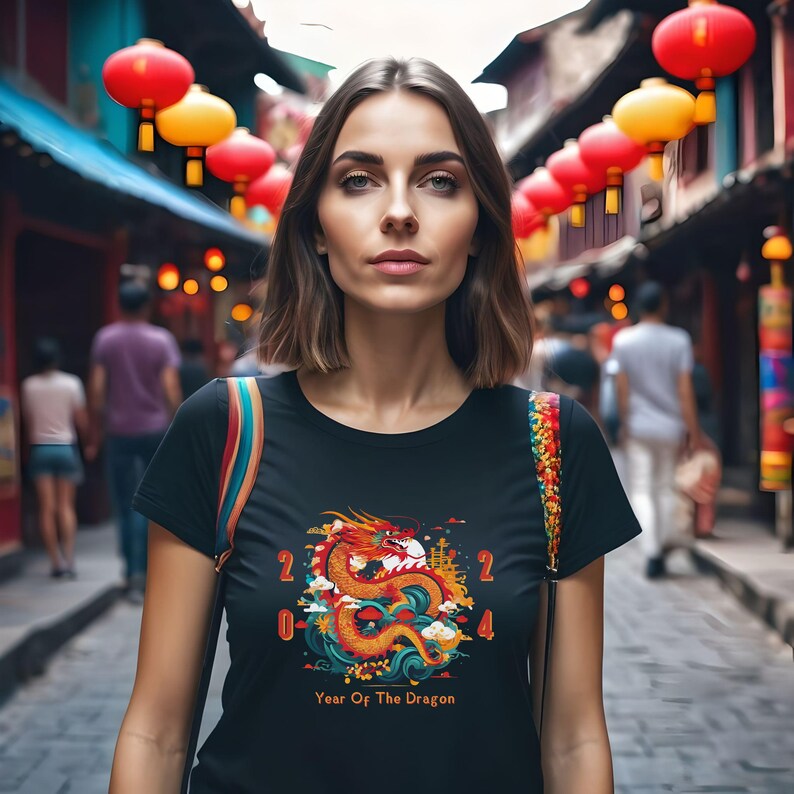 Lunar New Year 2024 Year of the Dragon Png, Png File for Sublimation