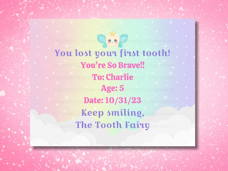 You Lost Your First Tooth Certificate, Tooth Fairy Printable ...