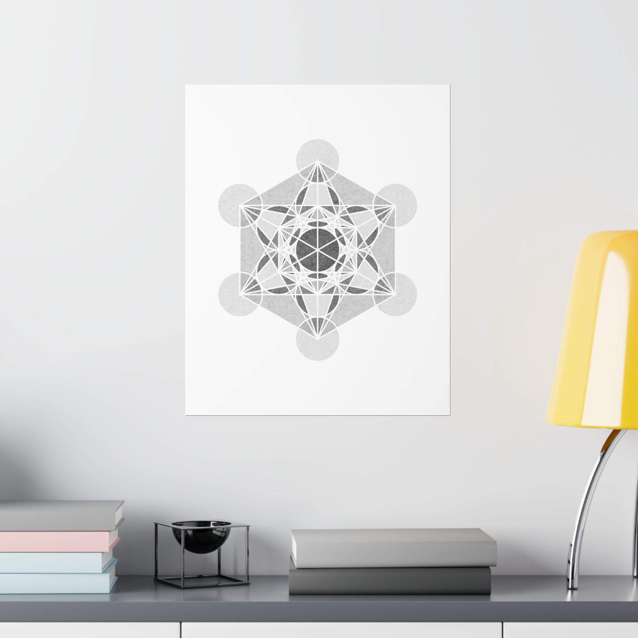 Sacred Geometry Metatrons Cube Premium Matte Vertical Posters Wall Art ...