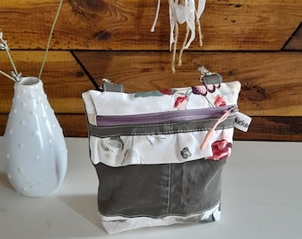 Gürteltasche, Hüfttasche, Bauchtasche, Leckerlitasche, Karabinertasche, kleine Tasche mit Reißverschluss