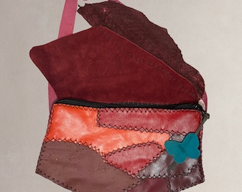 Bolso de hombro de cuero auténtico reciclado hecho a mano, respetuoso con el medio ambiente, con bolso de cuero genuino para mujer, bolso de moda, piel de pez Tilapia (BERENICE)