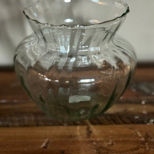 Unique glass vase recycled glass centerpiece