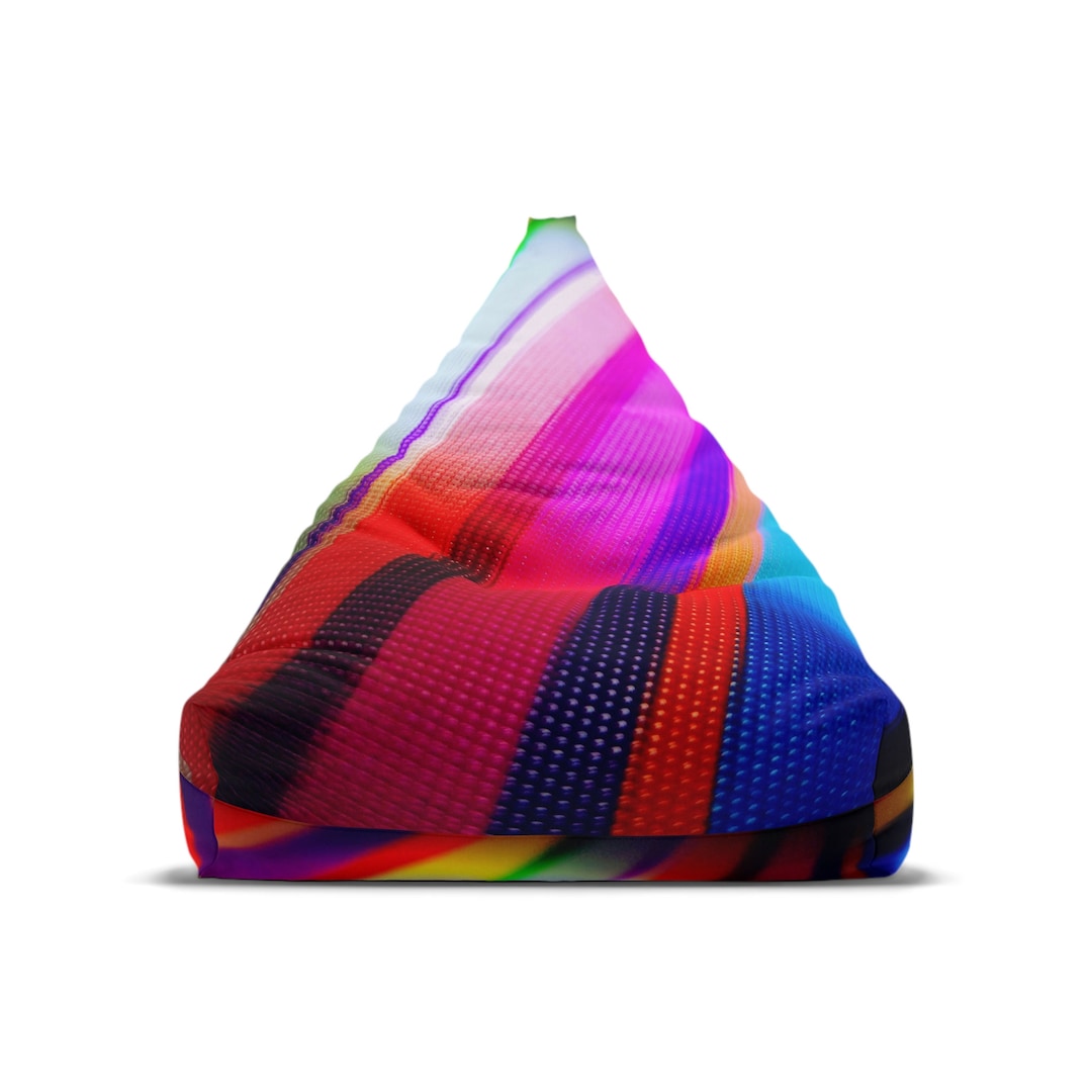Hand Drawn Pattern - Sustainably Made Bean Bag Chair Cover