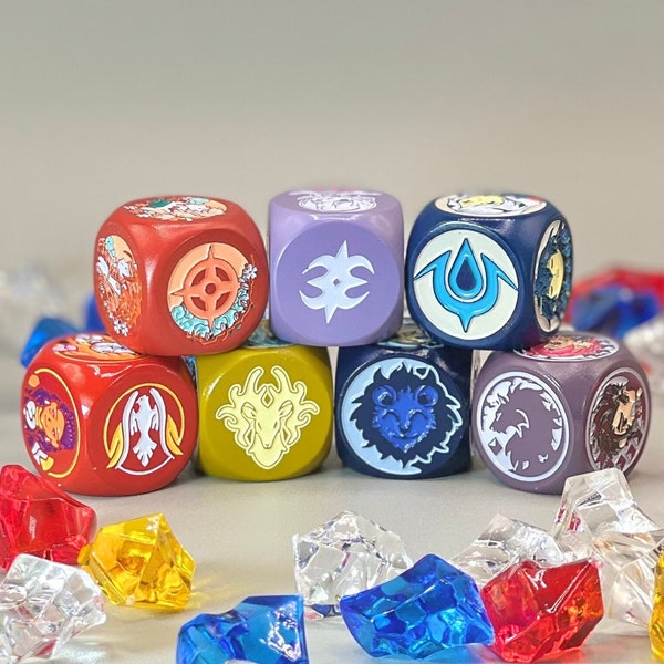 Fire Emblem Dice Set 1 - Custom Collectible Enamel Coated Metal Dice