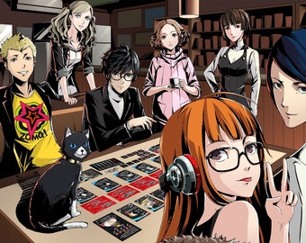 Persona 5 Phan Game - 1 to 2 player board game
