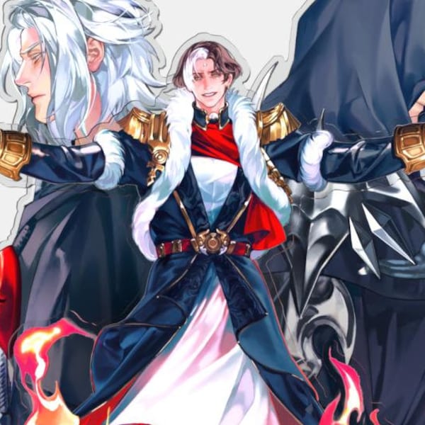 FFXIV Emet-Selch Acrylic Standee - large multi layered display piece