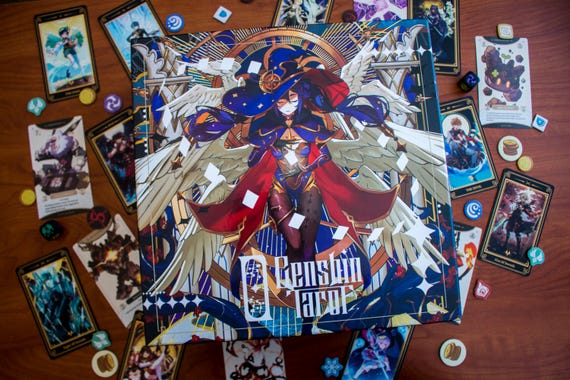 Coffret De 22 Cartes De Tarot Genshin Impact – Personnages HD, Papier De Qualité, Cadeau Pour Fans Et Collectionneurs