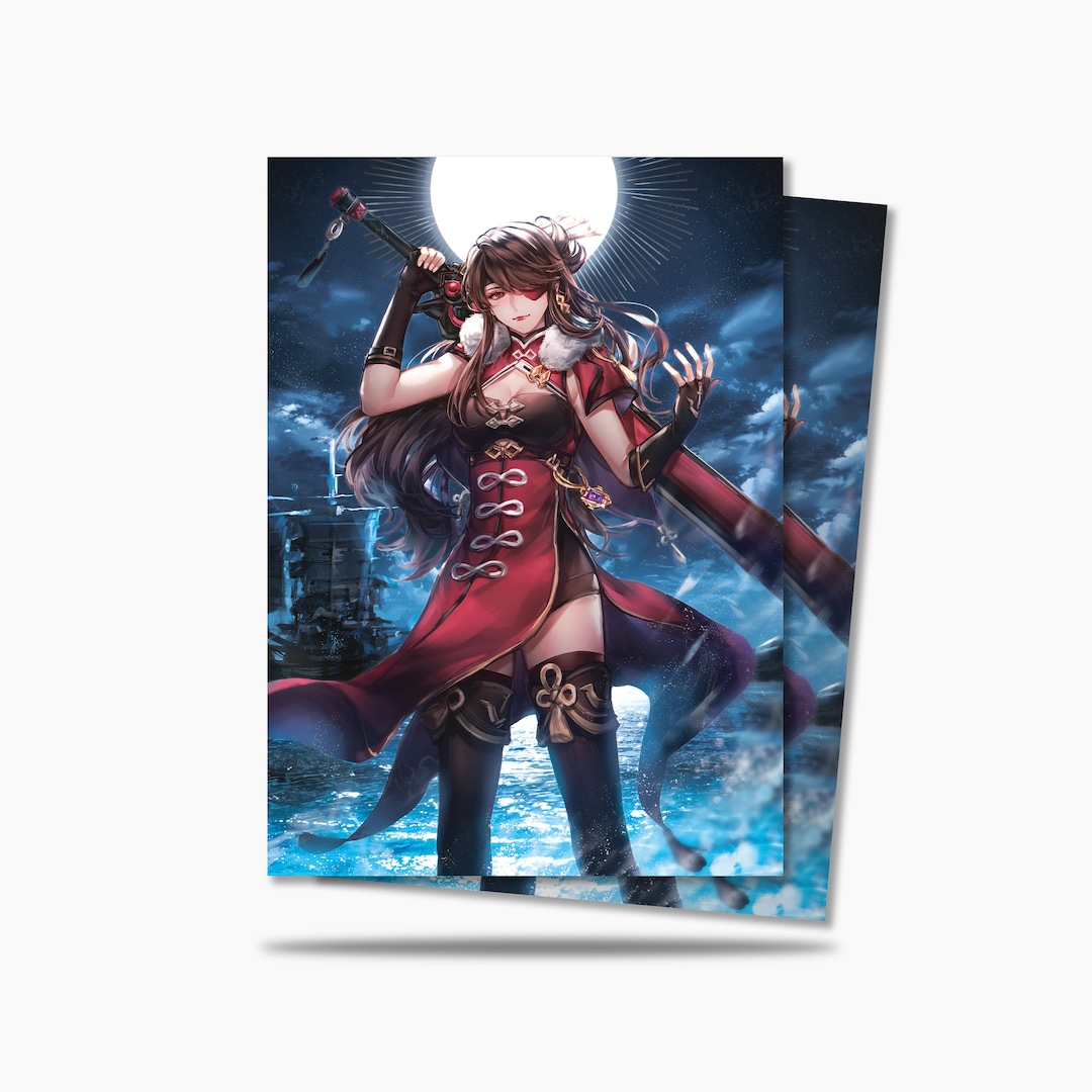 Original Art Card Sleeves 70 Beidou Genshin Impact Etsy