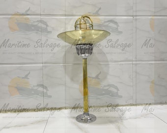 Discover Marine Elegance - Nautical New Marine Aluminum Ship Ceiling Bulkhead Light With Brass Shade