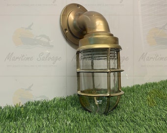 Upgrade Your Decor with Golden Glow - Nautical Aluminum Wall Sconce