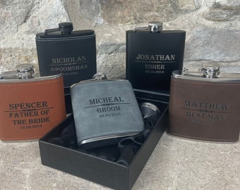 Personalised Hip flask, Engraved Hip flask, perfect wedding gift for Best man, Father of the bride, Groomsman, Maid of Honour