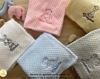 Personalised Baby Blanket, Embroidered Blanket,  waffle wrap, Great Newborn Gift, Perfect for baby Shower Gift,