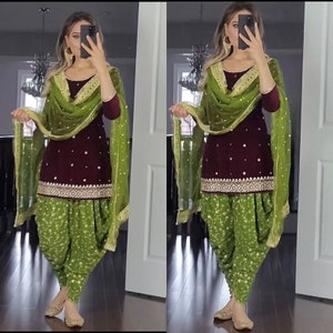Buy Dhoti Salwar Online In India Etsy India