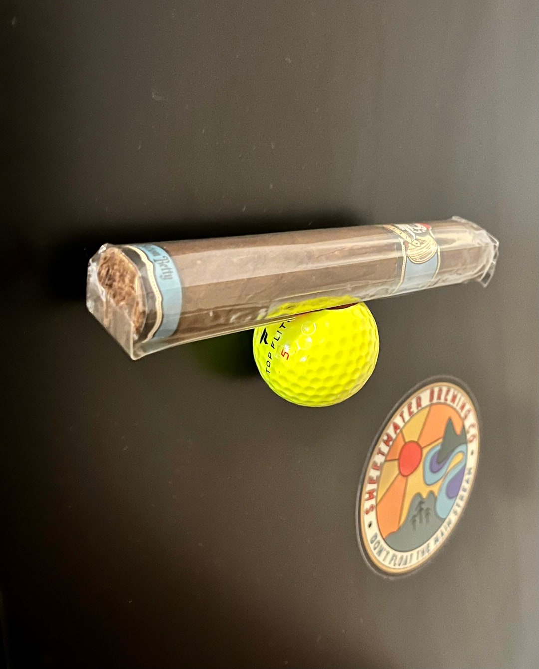 Golf Ball Cigar Holder Etsy