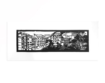 India Linocut Print