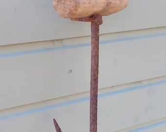 Vintage Hand Made 1940's Sack/ Bag Hook