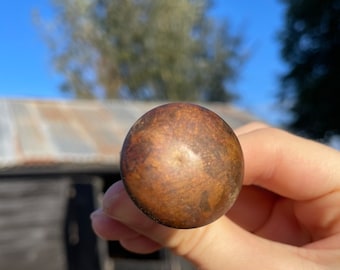 Antique Victorian Brass Cupboard Door Knob