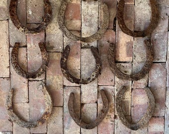 Old Antique Rusty Rustic Horseshoes