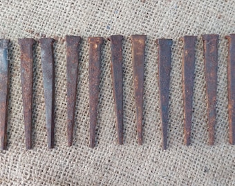 Antique 3" Wrought Iron Cut Nails
