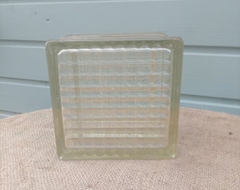 Vintage 1970's Glass Brick