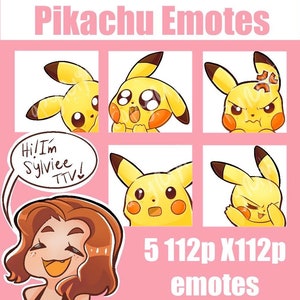 Pikachu Emotes x5