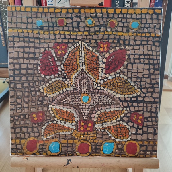 Byzantine mosaic acrylic painting 30x30