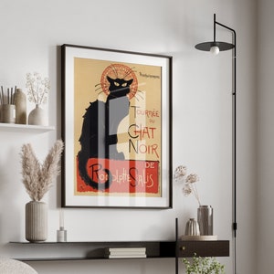Tournée Du Chat Noir French Film Poster, Vintage Film Advertisement, Retro Style Poster, Vintage French Aesthetic Poster, Cinephile Poster