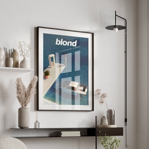 Frank Ocean Poster Wandkunst, Blond Poster Druck, Frank Ocean Wandkunst, Frank Ocean Druck, Blonde Album Cover Druck, Studenten Poster Geschenk