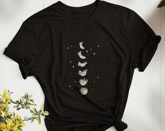 Cat Moon Phases T-shirt