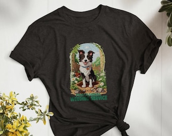 Border Collie Professional Weeding - Service Border Collie Tee - soft tee