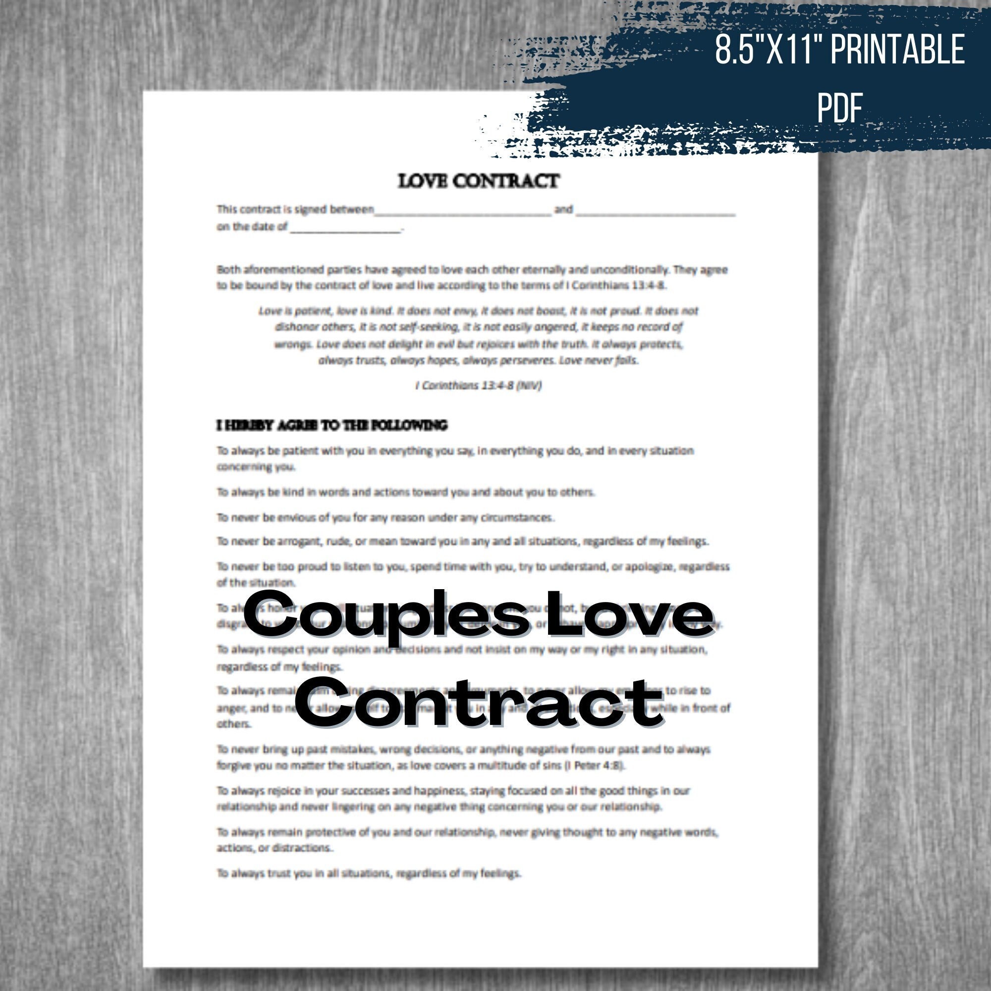 Couples Contract 