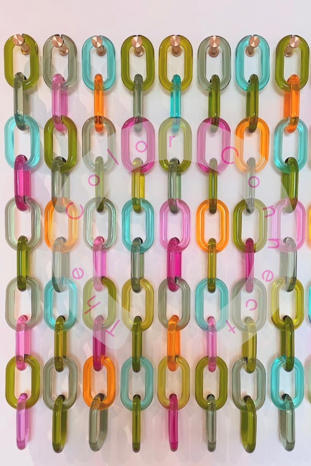 Green Large Resin Link / Chain Link Decor / Jumbo Links - Etsy