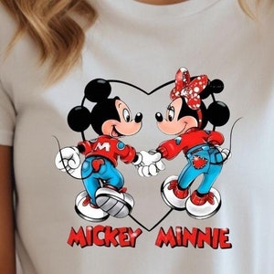 Mickey Minnie Shirt, Mickey Disney Shirt, Mickey And Minnie Shirts, Disney Shirts, Disney valentine love tshirt, Love shirt, Couple tee