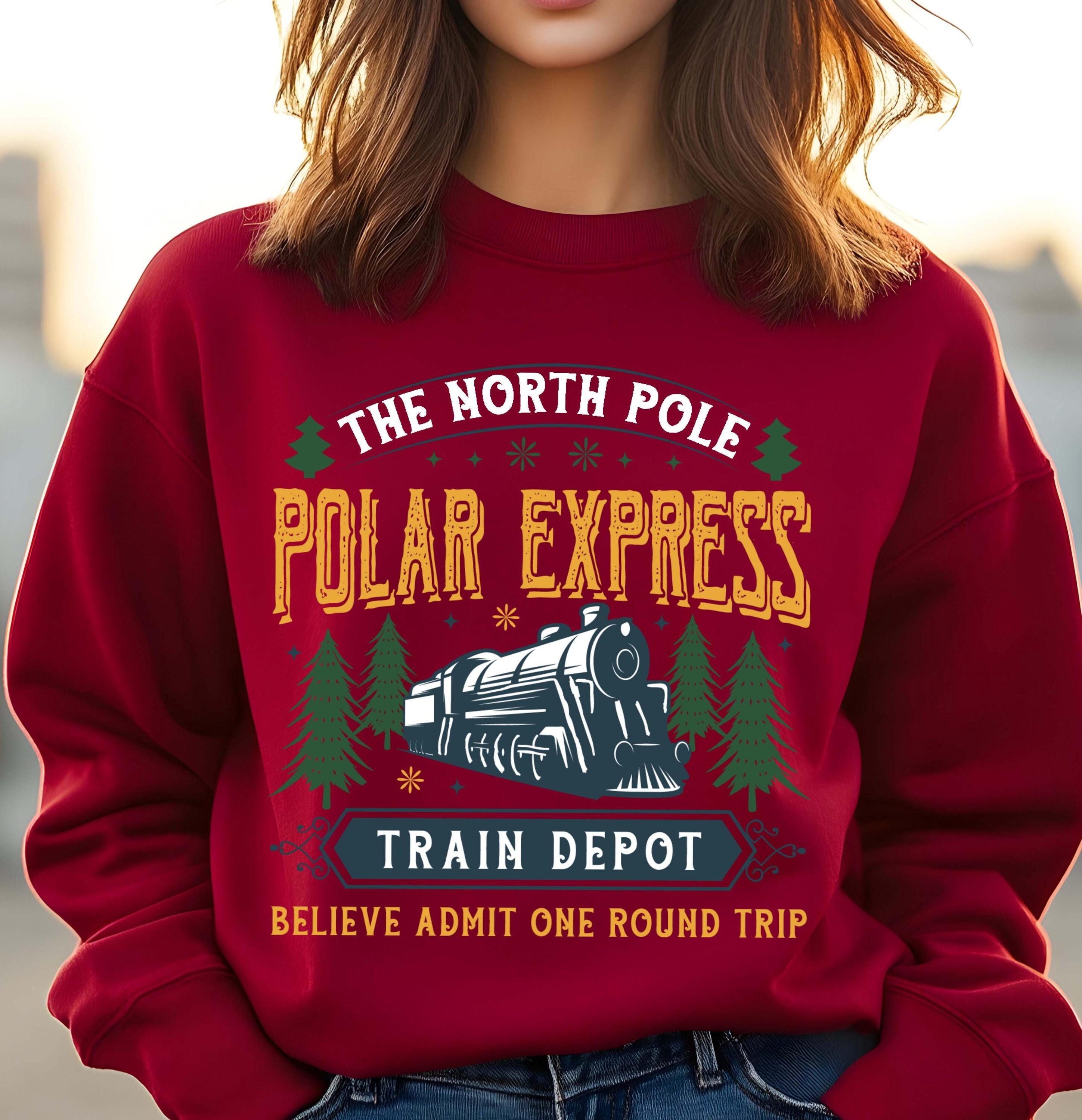 Polar Express Sweatshirt, Family Train All Aboard Matching Shirt, Polar Express Trip, Christmas Family Trip, Xmas Sweat,Unique holiday gift