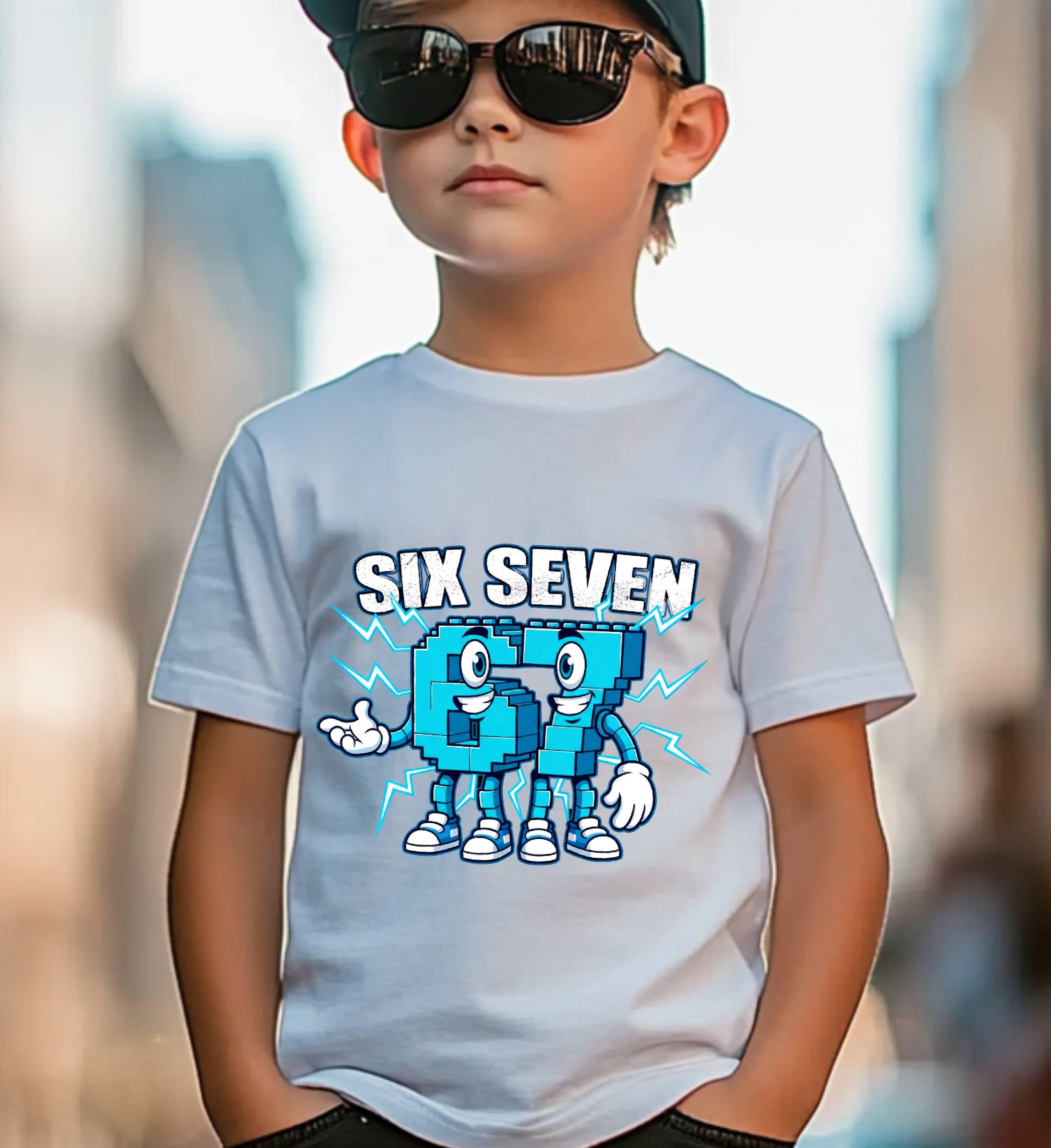 67 Zes Zeven 6-7 - Grappig Italiaans Brainrot Kinderen Gaming Meme T