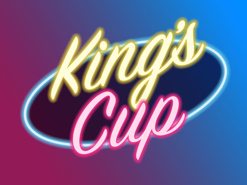 Drinking Game Kings Cup Party Game card Game Digital for Print Etsy