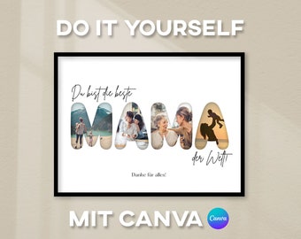 Personalized picture collage "Mom", gift for mothers, Mother's Day, birthday "You are the best mom in the world"