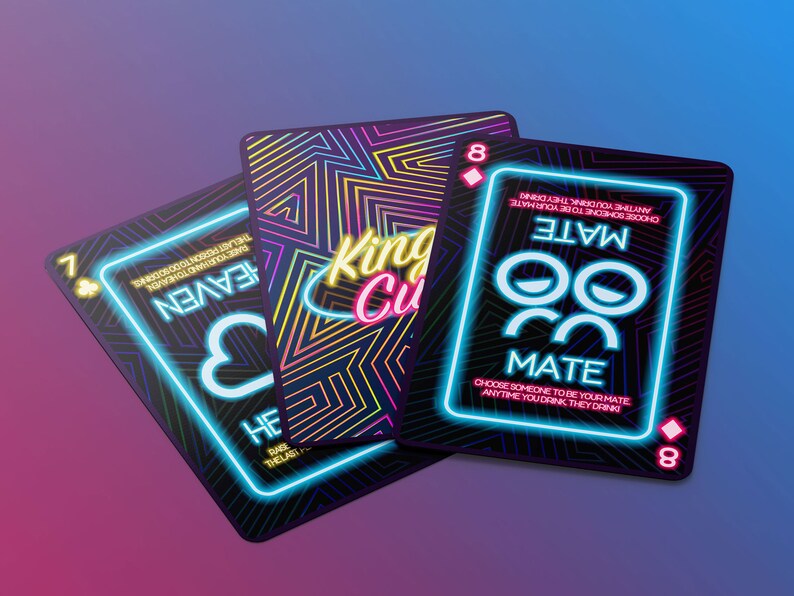 Drinking Game Kings Cup Party Game card Game Digital for Print Etsy