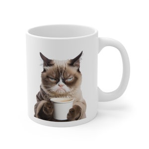 Grumpy Cat - Monday Mood - Coffee Mug - Ceramic Mug 11oz