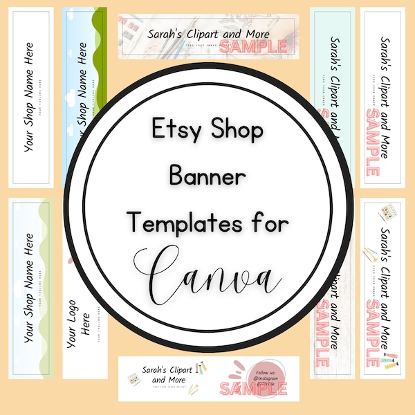 Image 1 for Free Etsy Banner Template