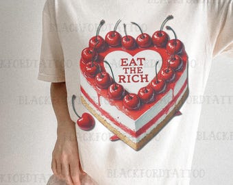 Camiseta Come a los ricos Camiseta Joder al patriarcado Camiseta de la resistencia Camiseta de protesta contra el capitalismo y la oligarquía Camisetas de tendencia superior que son duras