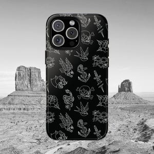 Flash Tattoo Phone Case - Etsy Flash Tattoo Phone Case - Etsy