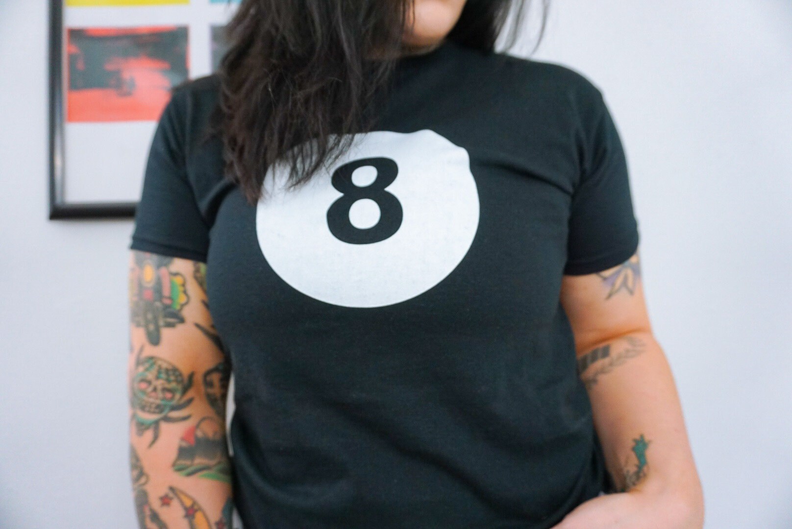 【限定販売】 8 Ball Eight Aesthetic Pintrest Girl Downtown Tee Baby Y2K トップス