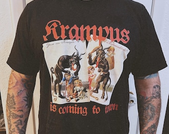 Krampus Shirt Creepmas T Shirts That Go Hard Winter Solstice Tshirt Gothic Christmas Hail Santa Funny Xmas Pagan Yule Trending Holiday Gift