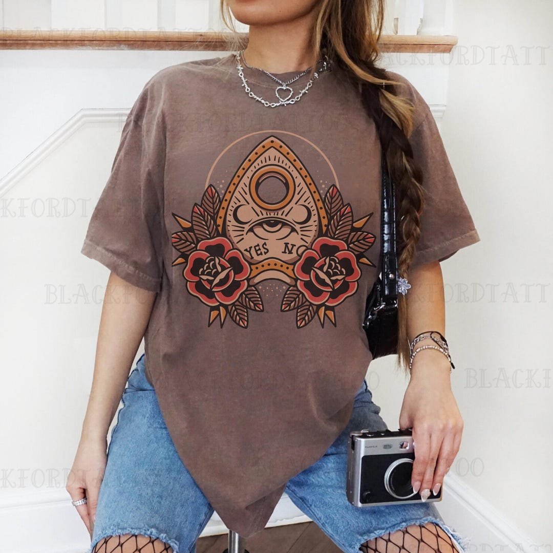 Ouija Board T Shirt Mystifying Oracle Talking Spirit Planchette