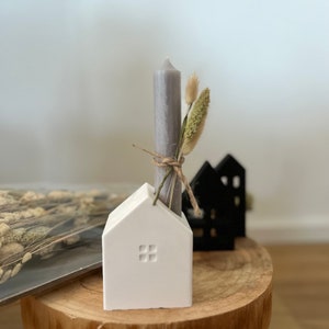 House Candle Holder House Candle Stick Candle Holder Raysin Concrete Decoration Concrete Gift Set Candle Table Decoration Decoration Scandinavian Nordic