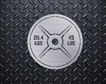 Barbell Weight Plate - DXF - SVG - Digital Download - CNC Plasma Waterjet Laser