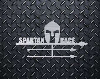 Spartan Race - Digital Download - Metal Hanger - Metal Holder - DXF - SVG - CNC Plasma Waterjet